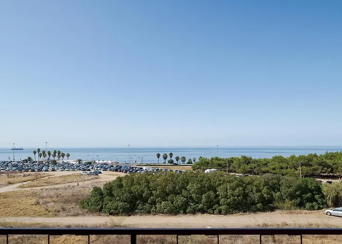 Ocean View Balcony Carcavelos Beach 2-Min Walk, Ac Apartament